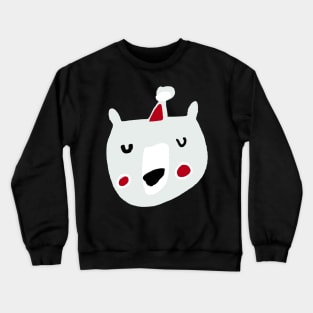 Cute Santa Polar Bear Crewneck Sweatshirt